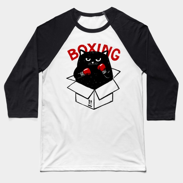 Boxing Baseball T-Shirt by steppeua